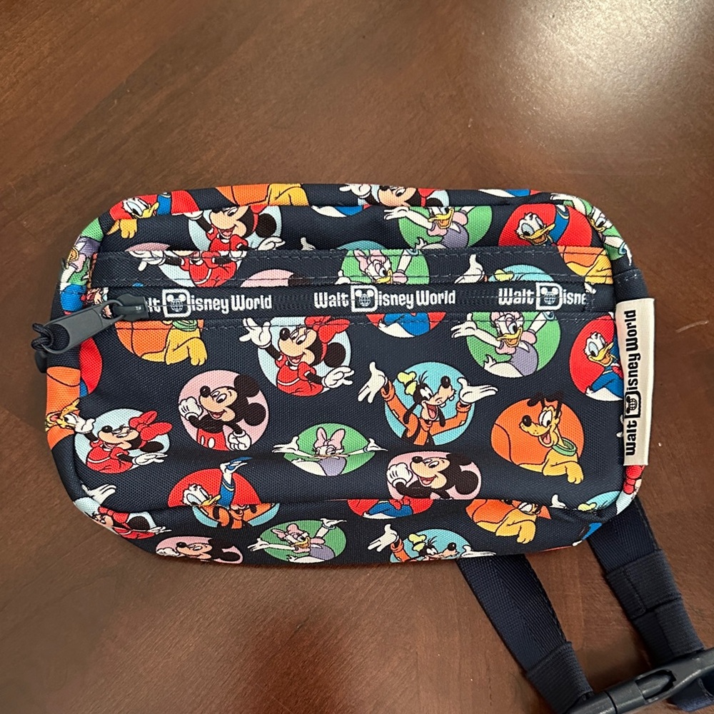 Disney World Character Hip Bag - Navy Multicolor